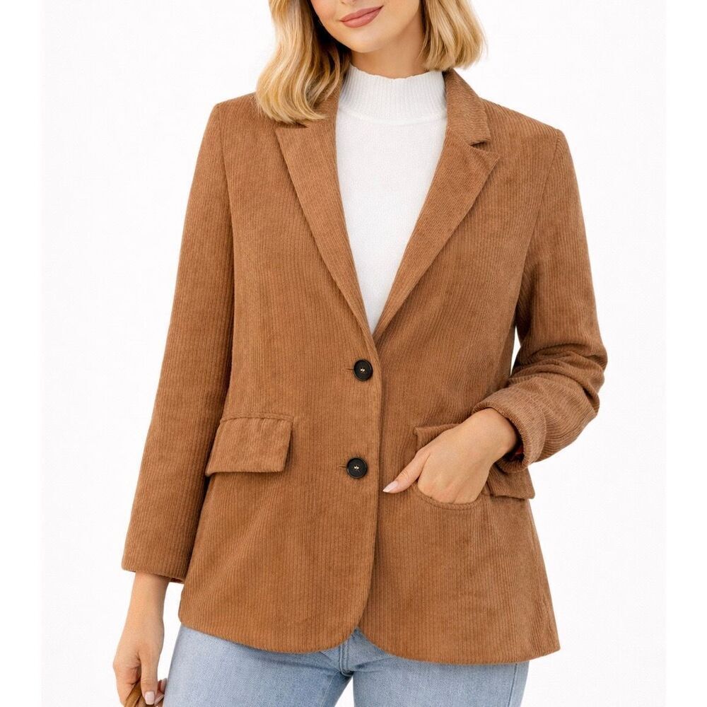 Promesa Brown Corduroy two button blazer size small